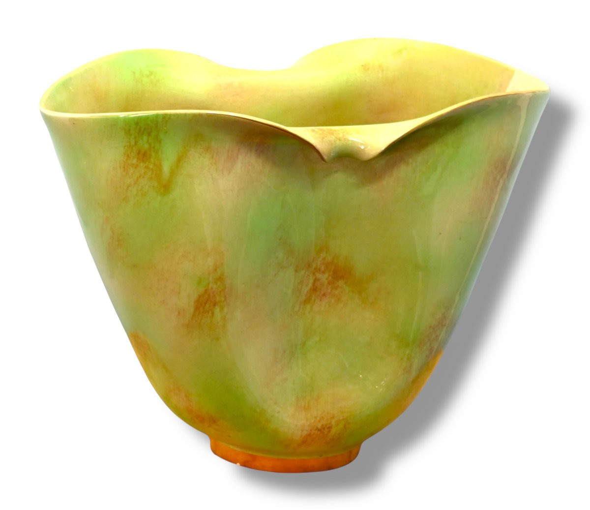 Vaso in Ceramica Policroma - Italia Anni 50-photo-2